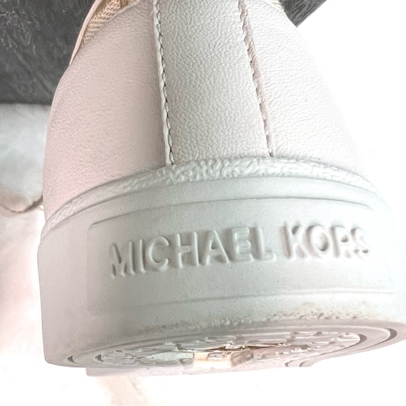 Michael Kors City MK Logo Sneakers Color is Vanilla Size 7 - Picture 13 of 16